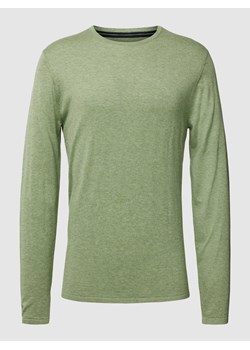 Sweter z dzianiny z prążkowanymi wykończeniami ze sklepu Peek&Cloppenburg  w kategorii Swetry męskie - zdjęcie 168089650