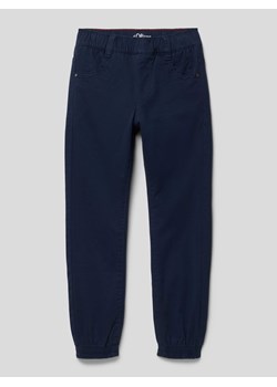 Spodnie o kroju slim fit z kieszenią z tyłu ze sklepu Peek&Cloppenburg  w kategorii Spodnie chłopięce - zdjęcie 168090102
