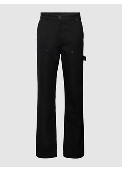 Spodnie materiałowe z detalami z logo model ‘Woven’ ze sklepu Peek&Cloppenburg  w kategorii Spodnie męskie - zdjęcie 168090854