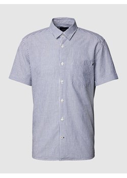 Koszula casualowa z dodatkiem lnu i wzorem w paski ze sklepu Peek&Cloppenburg  w kategorii Koszule męskie - zdjęcie 168090972