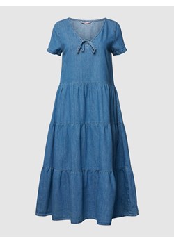 Sukienka jeansowa z bawełny ze sklepu Peek&Cloppenburg  w kategorii Sukienki - zdjęcie 168091032