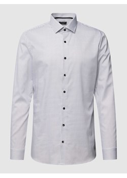Koszula biznesowa o kroju modern fit ze wzorem na całej powierzchni ze sklepu Peek&Cloppenburg  w kategorii Koszule męskie - zdjęcie 168091121