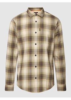Koszula casualowa z detalem z logo model ‘Twill Check’ ze sklepu Peek&Cloppenburg  w kategorii Koszule męskie - zdjęcie 168091641