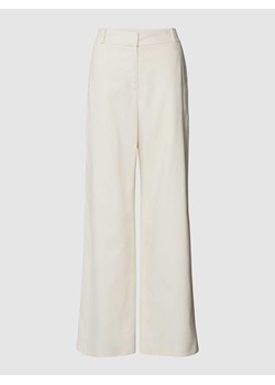 Spodnie materiałowe z zapięciem na haftkę i zamek błyskawiczny ze sklepu Peek&Cloppenburg  w kategorii Spodnie damskie - zdjęcie 168091801