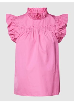 Bluzka z rękawami z falbaną model ‘Roswita’ ze sklepu Peek&Cloppenburg  w kategorii Bluzki damskie - zdjęcie 168092024