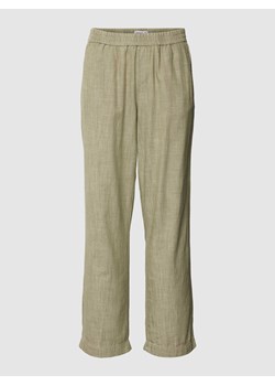 Spodnie z bawełny z wpuszczanymi kieszeniami model ‘Linn’ ze sklepu Peek&Cloppenburg  w kategorii Spodnie damskie - zdjęcie 168092274