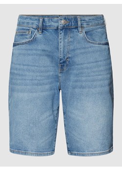 Szorty jeansowe o kroju slim fit ze szwami w kontrastowym kolorze ze sklepu Peek&Cloppenburg  w kategorii Spodenki męskie - zdjęcie 168092441