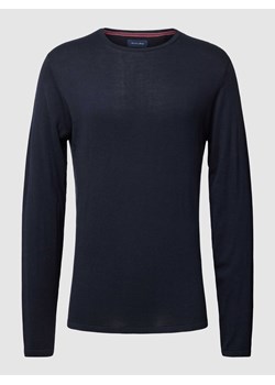 Sweter z dzianiny z prążkowanymi wykończeniami ze sklepu Peek&Cloppenburg  w kategorii Swetry męskie - zdjęcie 168092472