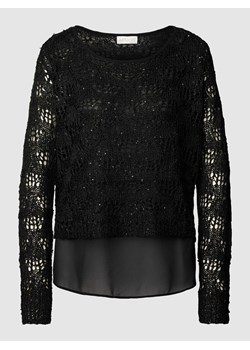 Sweter z dzianiny z koronką szydełkową ze sklepu Peek&Cloppenburg  w kategorii Swetry damskie - zdjęcie 168092620