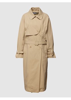 Płaszcz z paskiem z materiału model ‘BREA’ ze sklepu Peek&Cloppenburg  w kategorii Płaszcze damskie - zdjęcie 168092993