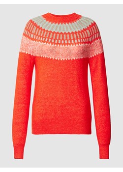 Sweter z dzianiny z okrągłym dekoltem ze sklepu Peek&Cloppenburg  w kategorii Swetry damskie - zdjęcie 168093642