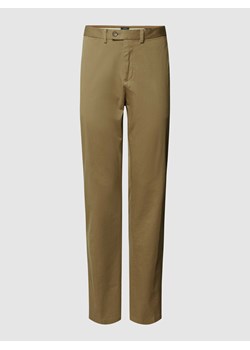 Chinosy z wpuszczanymi kieszeniami model ‘TWILL’ ze sklepu Peek&Cloppenburg  w kategorii Spodnie męskie - zdjęcie 168093881