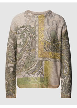 Sweter z dzianiny we wzory na całej powierzchni ze sklepu Peek&Cloppenburg  w kategorii Swetry damskie - zdjęcie 168093882