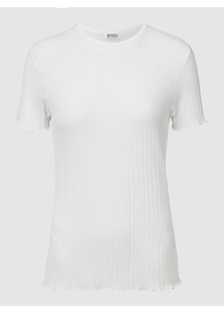 T-shirt z półprzezroczystym wzorem w paski model ‘ERMI’ ze sklepu Peek&Cloppenburg  w kategorii Bluzki damskie - zdjęcie 168093930