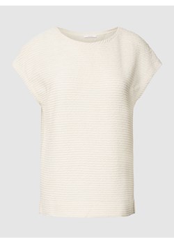 T-shirt z fakturowanym wzorem model ‘Sabila’ ze sklepu Peek&Cloppenburg  w kategorii Bluzki damskie - zdjęcie 168094333
