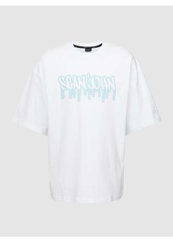 T-shirt z czystej bawełny z detalem z logo ze sklepu Peek&Cloppenburg  w kategorii T-shirty męskie - zdjęcie 168094471