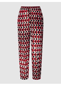 Spodnie ze wzorem w zygzaki ze sklepu Peek&Cloppenburg  w kategorii Spodnie damskie - zdjęcie 168095260