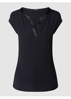T-shirt w jednolitym kolorze z wiskozy ze sklepu Peek&Cloppenburg  w kategorii Bluzki damskie - zdjęcie 168096310