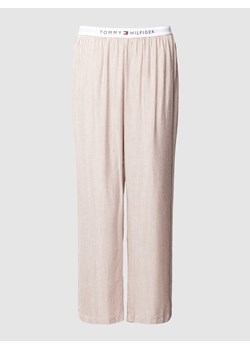 Spodnie materiałowe z wiskozy ze wzorem w paski ze sklepu Peek&Cloppenburg  w kategorii Piżamy damskie - zdjęcie 168096513