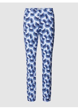 Spodnie materiałowe ze wzorem na całej powierzchni model ‘SABRINA’ ze sklepu Peek&Cloppenburg  w kategorii Spodnie damskie - zdjęcie 168096593