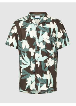 Koszula casualowa o kroju regular fit z wiskozy ze wzorem na całej powierzchni ze sklepu Peek&Cloppenburg  w kategorii Koszule męskie - zdjęcie 168096853