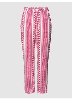 Spodnie materiałowe PLUS SIZE ze wzorem na całej powierzchni model ‘MARRAKESH’ ze sklepu Peek&Cloppenburg  w kategorii Spodnie damskie - zdjęcie 168096910