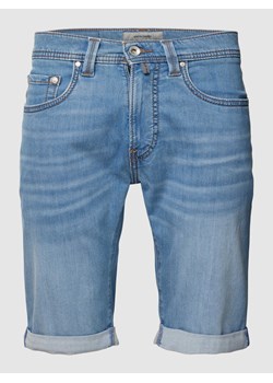 Szorty jeansowe z naszywką z logo ze sklepu Peek&Cloppenburg  w kategorii Spodenki męskie - zdjęcie 168097260