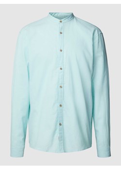Koszula casualowa o kroju tailored fit ze stójką ze sklepu Peek&Cloppenburg  w kategorii Koszule męskie - zdjęcie 168097293