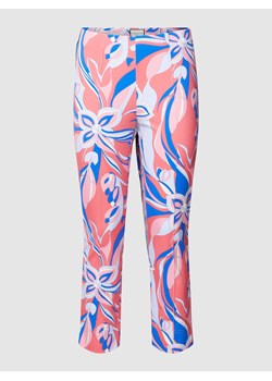 Spodnie materiałowe ze wzorem na całej powierzchni model ‘CAPRI’ ze sklepu Peek&Cloppenburg  w kategorii Spodnie damskie - zdjęcie 168097923