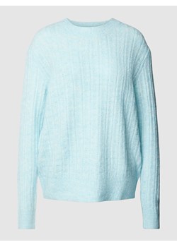 Sweter z dzianiny o kroju oversized z okrągłym dekoltem ze sklepu Peek&Cloppenburg  w kategorii Swetry damskie - zdjęcie 168098282