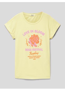 T-shirt z nadrukowanym motywem ze sklepu Peek&Cloppenburg  w kategorii Bluzki dziewczęce - zdjęcie 168098323