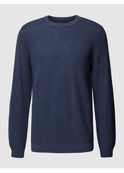 Sweter z dzianiny z prążkowanymi wykończeniami ze sklepu Peek&Cloppenburg  w kategorii Swetry męskie - zdjęcie 168098612