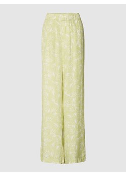 Spodnie materiałowe z kwiatowym wzorem ze sklepu Peek&Cloppenburg  w kategorii Spodnie damskie - zdjęcie 168099094