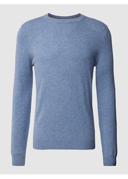 Sweter z dzianiny z efektem melanżu ze sklepu Peek&Cloppenburg  w kategorii Swetry męskie - zdjęcie 168099104