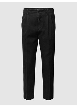 Spodnie z przeszytymi zakładkami w pasie model ‘MAN WASHED WIDE LEG PANT’ ze sklepu Peek&Cloppenburg  w kategorii Spodnie męskie - zdjęcie 168099173