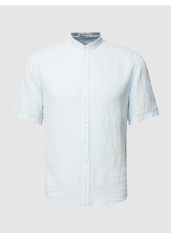 Koszula casulowa o kroju regular fit z czystego lnu ze stójką ze sklepu Peek&Cloppenburg  w kategorii Koszule męskie - zdjęcie 168099641