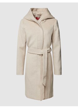 Płaszcz z paskiem w talii ze sklepu Peek&Cloppenburg  w kategorii Płaszcze damskie - zdjęcie 168100320