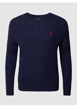 Sweter z dzianiny PLUS SIZE ze ściegiem warkoczowym ze sklepu Peek&Cloppenburg  w kategorii Swetry męskie - zdjęcie 168100804