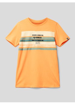 T-shirt z nadrukiem z logo ze sklepu Peek&Cloppenburg  w kategorii T-shirty chłopięce - zdjęcie 168101104