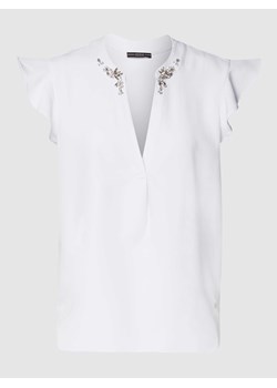 Bluza z obszyciem ozdobnymi kamieniami ze sklepu Peek&Cloppenburg  w kategorii Bluzki damskie - zdjęcie 168101381