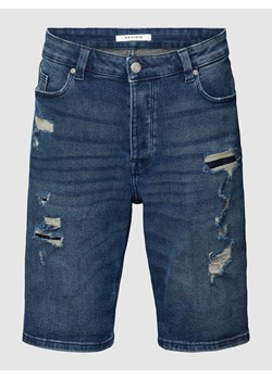 Szorty jeansowe z przetarciami ze sklepu Peek&Cloppenburg  w kategorii Spodenki męskie - zdjęcie 168101472