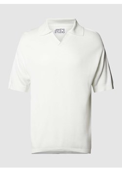 Koszulka polo z prążkowanymi wykończeniami ze sklepu Peek&Cloppenburg  w kategorii T-shirty męskie - zdjęcie 168101802