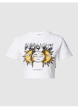T-shirt krótki z nadrukiem z motywem model ‘Face the Sun’ ze sklepu Peek&Cloppenburg  w kategorii Bluzki damskie - zdjęcie 168102003