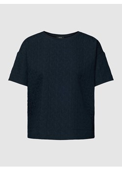 T-shirt z fakturowanym wzorem model ‘Sellona’ ze sklepu Peek&Cloppenburg  w kategorii Bluzki damskie - zdjęcie 168102070