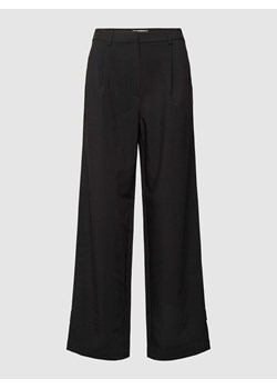 Spodnie materiałowe w jednolitym kolorze ze sklepu Peek&Cloppenburg  w kategorii Spodnie damskie - zdjęcie 168102230