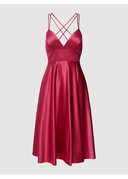 Sukienka koktajlowa ze skrzyżowanymi,cienkimi ramiączkami ze sklepu Peek&Cloppenburg  w kategorii Sukienki - zdjęcie 168102314