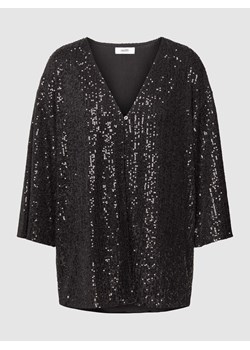 Bluzka z cekinowym obszyciem model ‘Adda’ ze sklepu Peek&Cloppenburg  w kategorii Bluzki damskie - zdjęcie 168102681