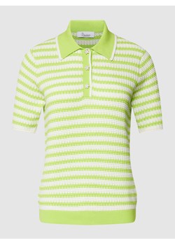 Koszulka polo z dzianiny ze wzorem w paski ze sklepu Peek&Cloppenburg  w kategorii Bluzki damskie - zdjęcie 168103292