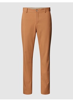 Spodnie do garnituru o kroju slim fit w jednolitym kolorze model ‘LIAM’ ze sklepu Peek&Cloppenburg  w kategorii Spodnie męskie - zdjęcie 168103731