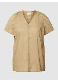 Bluzka z bawełny z dekoltem w serek ze sklepu Peek&Cloppenburg  w kategorii Bluzki damskie - zdjęcie 168103752